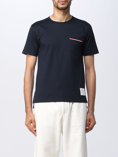 THOM BROWNE COTTON T-SHIRT,E54057045