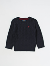 Polo Ralph Lauren Cotton Cable-knit Sweater In Navy