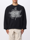 Acne Studios Franzisko Devil Logo Cotton Sweatshirt In Black