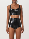 Maison Margiela Latex Top With Bullet Cups In Black
