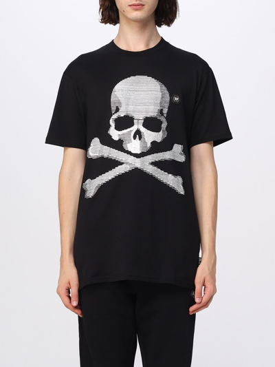 PHILIPP PLEIN T-SHIRT PHILIPP PLEIN MEN COLOR BLACK,E58414002