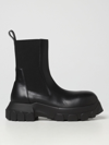 Rick Owens Black Concordians Beatle Bozo Tractor Chelsea Boots In Black