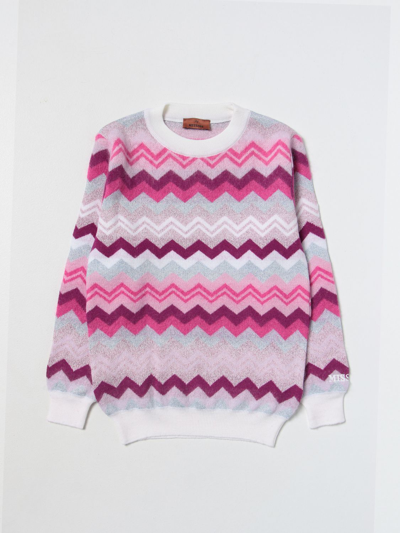 MISSONI SWEATER IN WOOL BLEND WITH ZIG-ZAG PATTERN,394782005