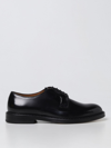 Doucal's Almond-toe Leather Derby Shoes In Black
