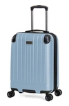 Kenneth Cole Flying Axis 20" Spinner Suitcase In Dream Blue