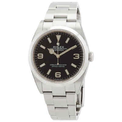 Pre-owned Rolex Explorer Automatic Chronometer Black Dial Men's Watch 124270bkaso