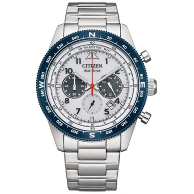 Pre-owned Citizen Men's Watch Chronograph Grey Dial Stainless Steel Bracelet Ca4554-84h