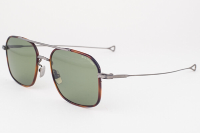 Pre-owned Dita Haydon Gunmetal Tortoise / Vintage Green Sunglasses Drx-2042-d 53mm