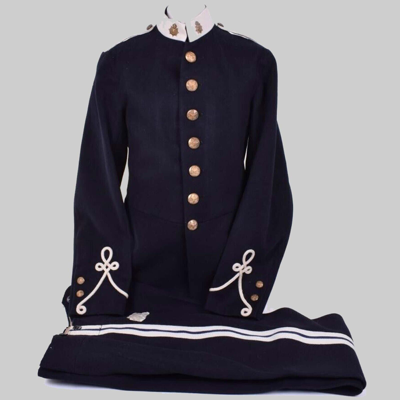 Pre-owned Solid Men Navy Blue 1902 Army Service Corps Dress Uniform Wool Tunic And Pants Both