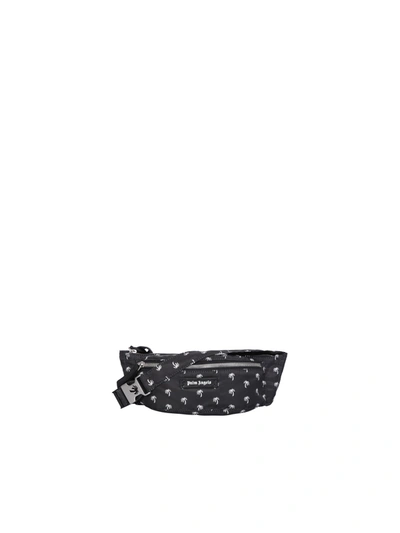 Palm Angels Palm Print Belt Bag In Black