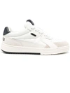PALM ANGELS PALM ANGELS WHITE LEATHER PALM UNIVERSITY SNEAKERS