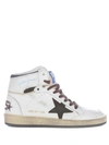 Golden Goose Sky Star Nappa Upper And Spur Nylon Tongue Suede Star In White