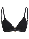 Tom Ford Modal Bra Adjustable Straps Triangle Cups In Black