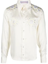 BLUEMARBLE BLUEMARBLE EMBROIDERED FLOWERS SHIRT
