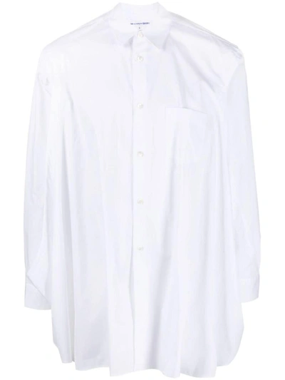 Comme Des Garçons Cotton Shirt In White