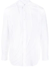 Comme Des Garçons Long Sleeve Shirt Featuring Button Cuffs In White