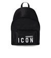 DSQUARED2 DSQUARED2  BE ICON BLACK NYLON BACKPACK