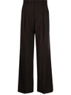 Filippa K Darcey Wool Trousers In Brown