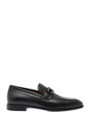Ferragamo Men's Foster Gancini Bit Loafers In Black
