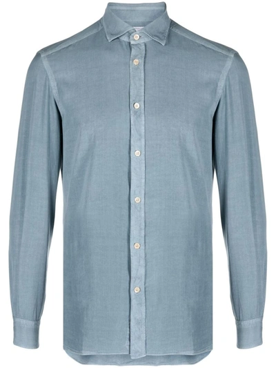 Boglioli Slim Shirt In Light Blue