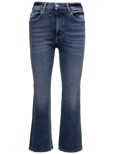 Icon Denim Pam Mini Flare Jeans In Blue