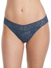 Hanky Panky Signature Lace Tanga In Deep Water