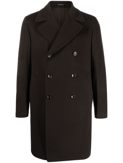 Tagliatore Arden Wool-blend Coat In Brown