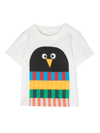 Stella Mccartney Penguin Scarf Organic Cotton T-shirt In White