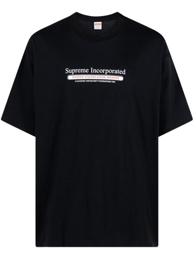 Supreme Inc. Short-sleeve T-shirt In Black