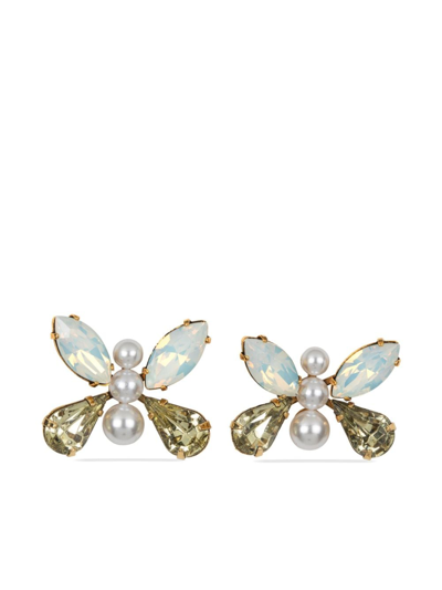 Jennifer Behr Alessia Butterfly Stud Earrings In Jonquil