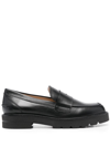 STUART WEITZMAN PARKER LIFT LEATHER LOAFERS