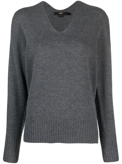 Seventy Ribbed Crew-neck Jumper In Grey