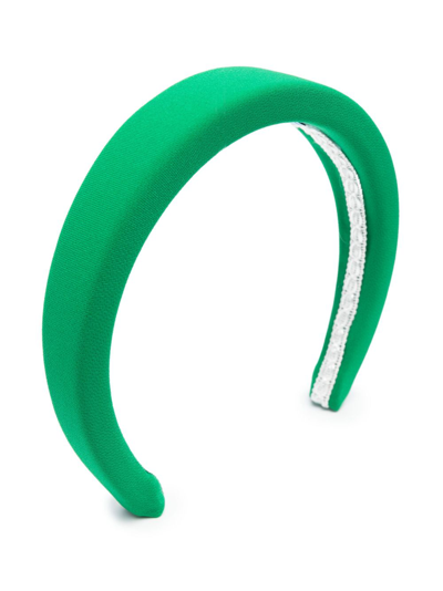 Mi Mi Sol Chunky-band Padded Headband In Green