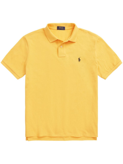 Polo Ralph Lauren Polo Pony Cotton Polo Shirt In Yellow