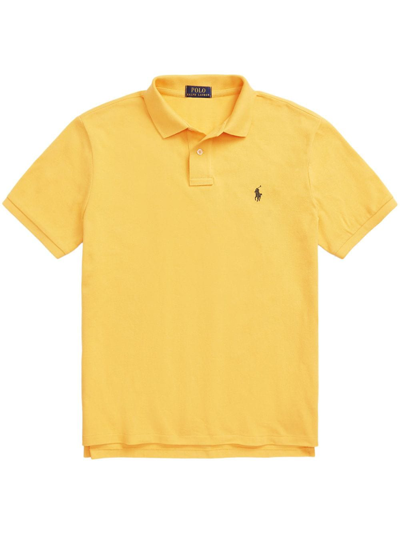 Polo Ralph Lauren Polo Pony Cotton Polo Shirt In Yellow