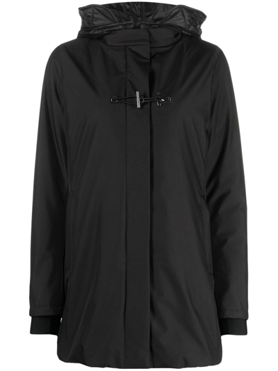 Fay Toggle - Double Front Parka In Black