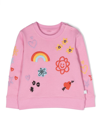 STELLA MCCARTNEY EMBROIDERED-MOTIF COTTON SWEATSHIRT