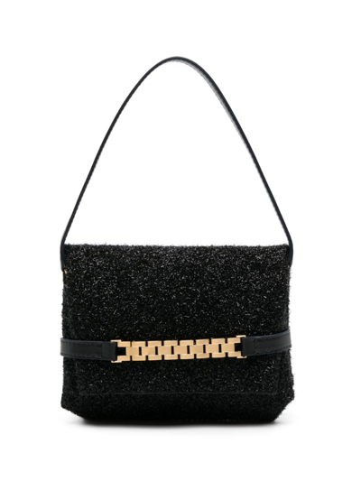 Victoria Beckham Chain-detail Leather Shoulder Bag In Black