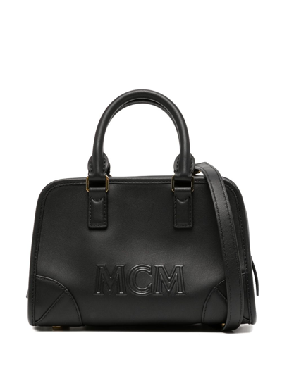 Mcm Aren 中号波士顿包 In Black