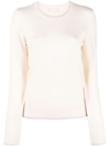Liu •jo Metallic-threading Knitted Jumper In Neutrals