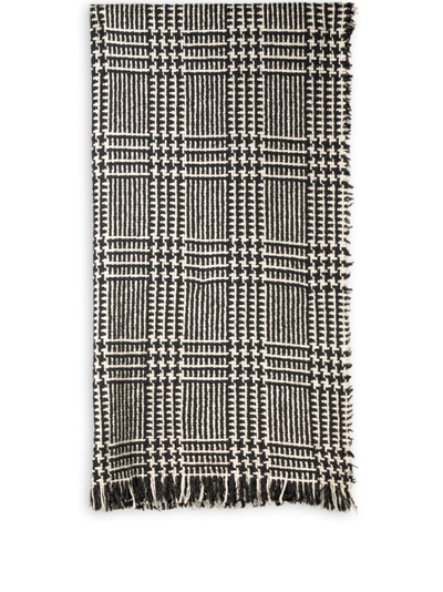 The House Of Lyria Rottweiler Plaid-check Throw In Black