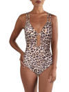 PEIXOTO WOMENS ANIMAL PRINT RUCHED ONE-PIECE SWIMSUIT