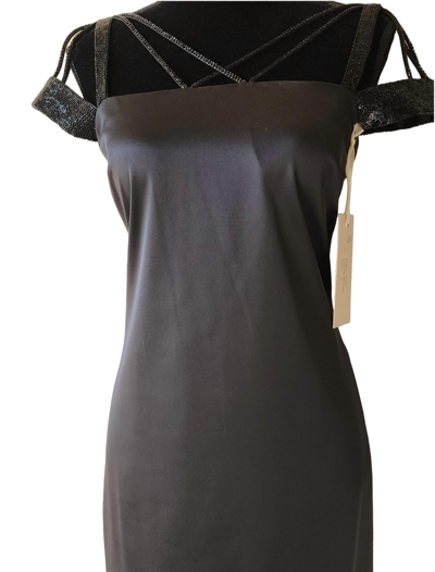 Mignon Short Sleeve Dress In Black
