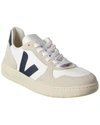 VEJA V-10 SUEDE-TRIM SNEAKER