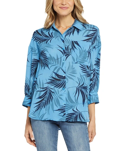 Nydj Zoey Blouse In Blue