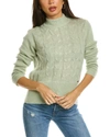TED BAKER VEOLAA CABLE KNIT WOOL & MOHAIR-BLEND SWEATER