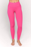 SPIRITUAL GANGSTER LOVE SCULPT LEGGING IN BRIGHT ROSE