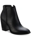 SUN + STONE GRACEYY WOMENS FAUX LEATHER BLOCK HEEL ANKLE BOOTS