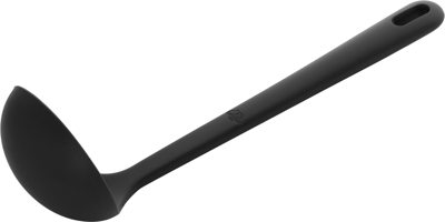 Ballarini Nero Silicone Soup Ladle In Black