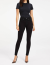 Good American Good Legs High Rise Crop Skinny Jeans In Black